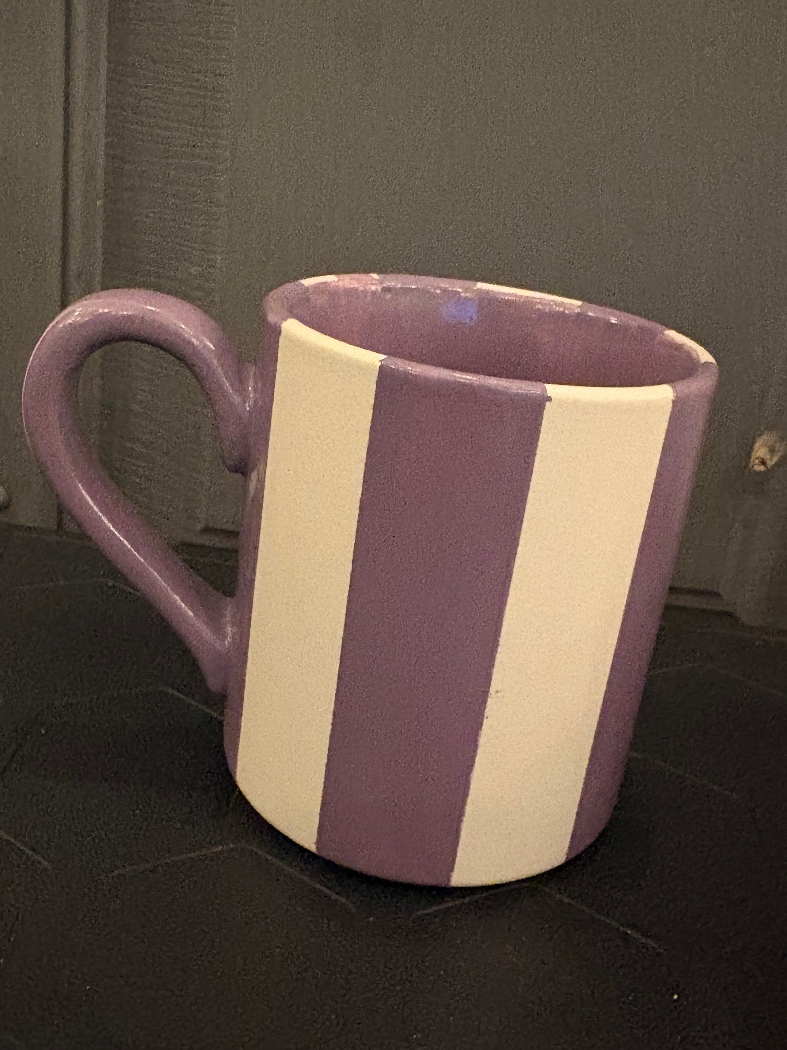 12oz Striped Ceramic Mug