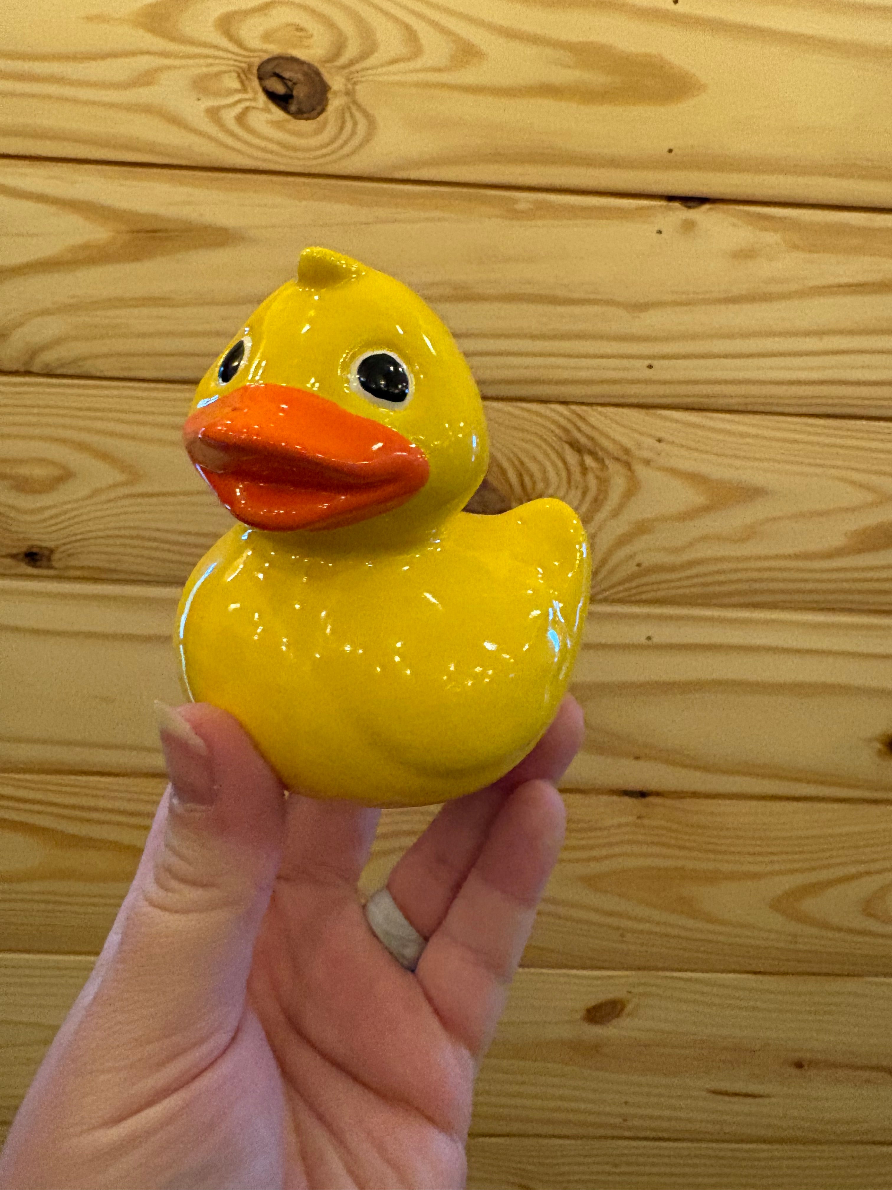 Classic Yellow Ceramic Rubber Duck